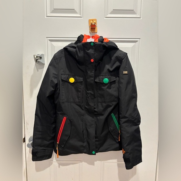 Jc De Castelbajac Rossignol Goretex Ski Jacket Size Black m Waterproof - Picture 1 of 8